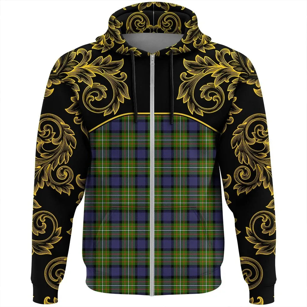 Printivon Fergusson Modern Tartan Clan Crest Zip Hoodie Empire I