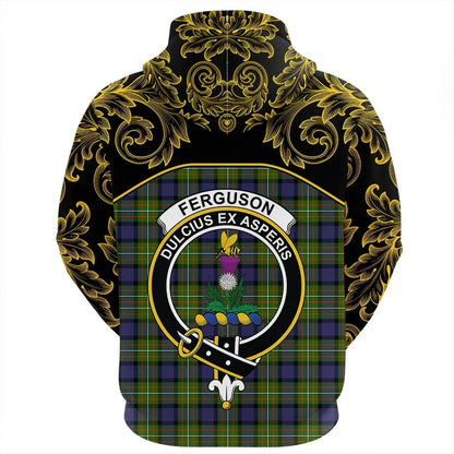 Printivon Fergusson Modern Tartan Clan Crest Zip Hoodie Empire I