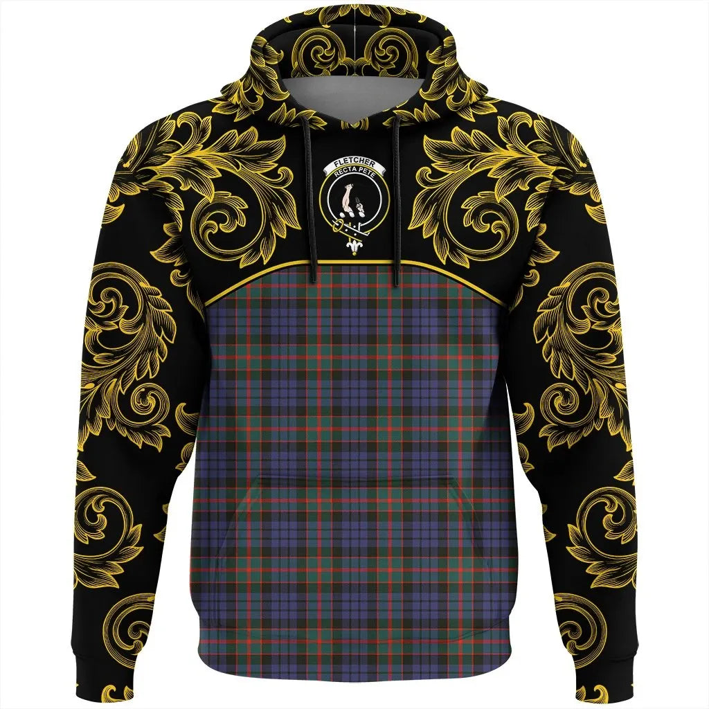Printivon Fletcher Of Dunans Tartan Clan Crest Hoodie Empire I