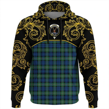 Printivon Forbes Ancient Tartan Clan Crest Hoodie Empire I