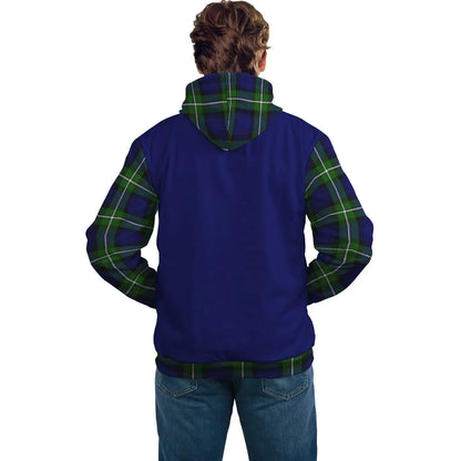 Printivon Forbes Clans Tartan All Over Hoodie Sleeve Color