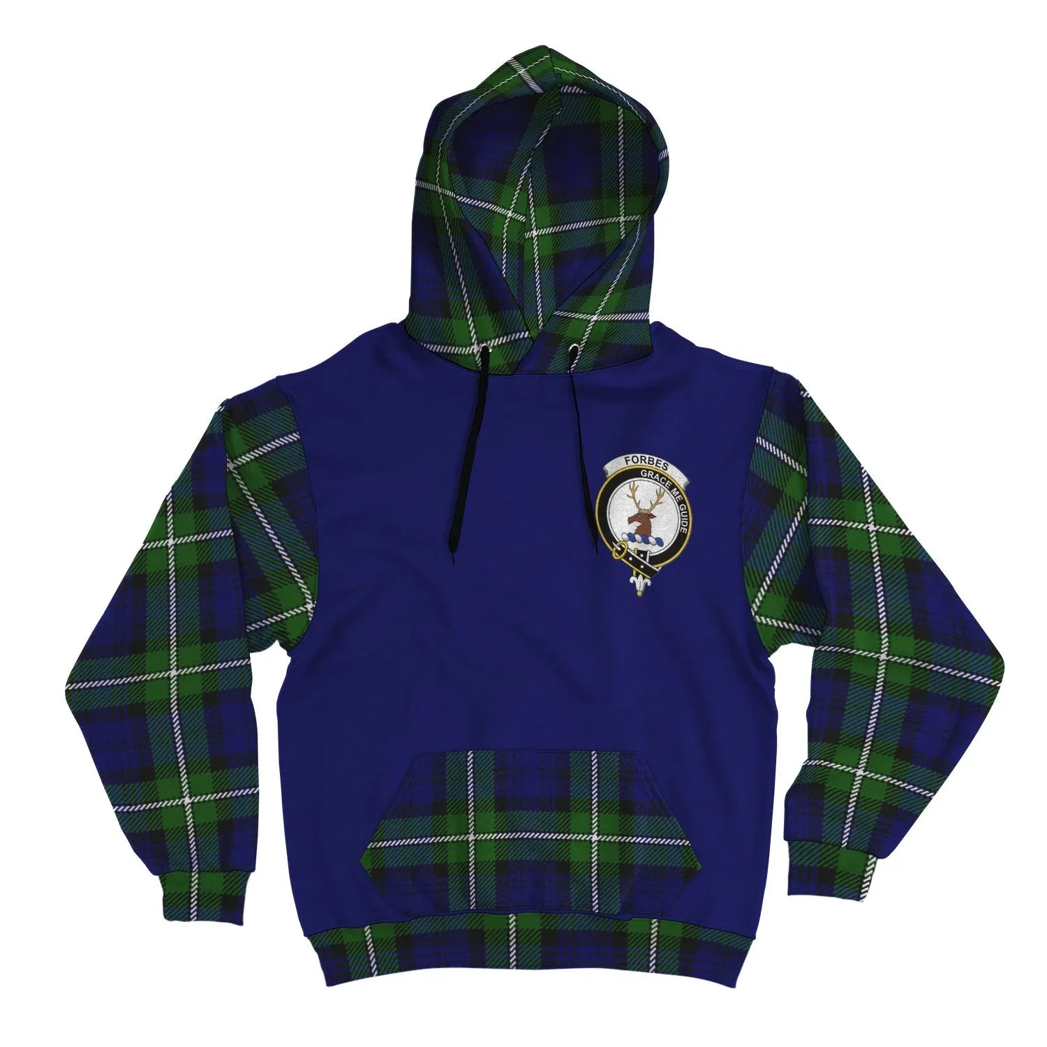 Printivon Forbes Clans Tartan All Over Hoodie Sleeve Color