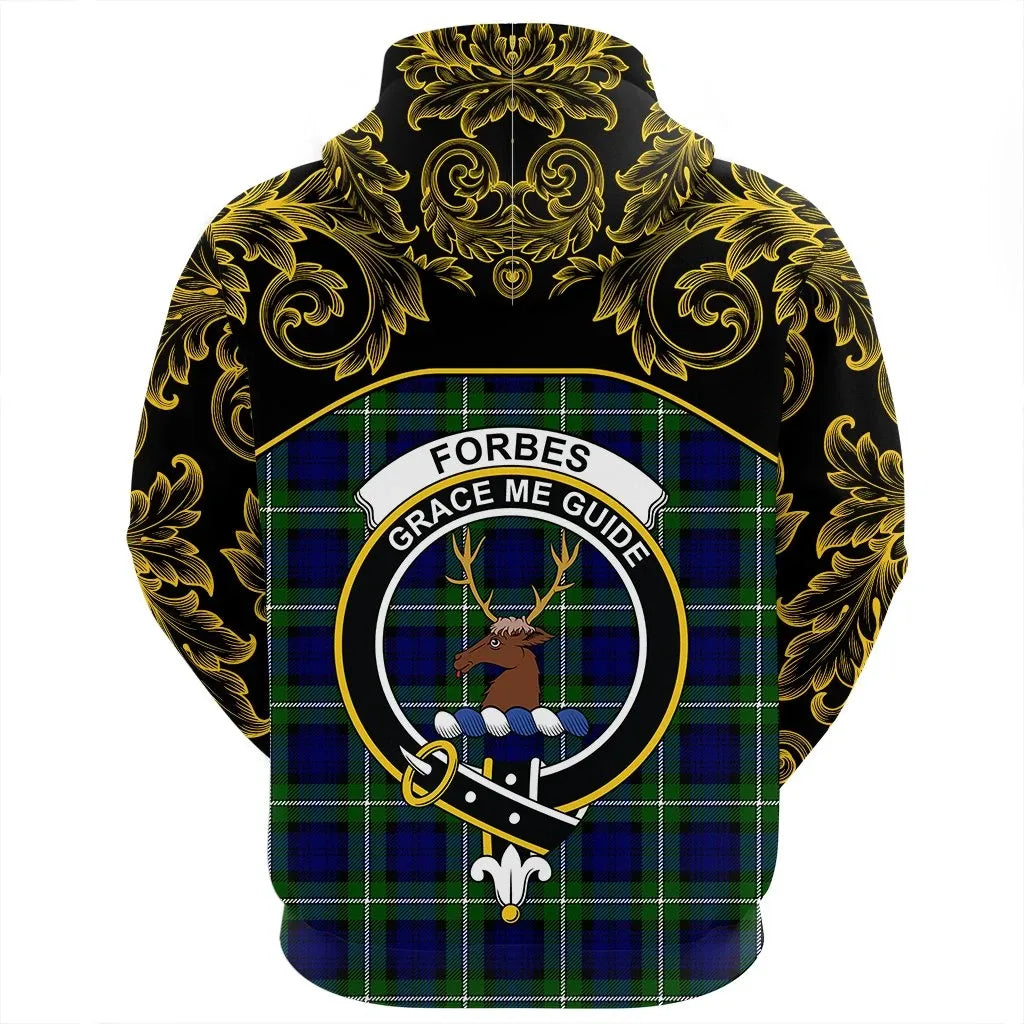Printivon Forbes Modern Tartan Clan Crest Zip Hoodie Empire I