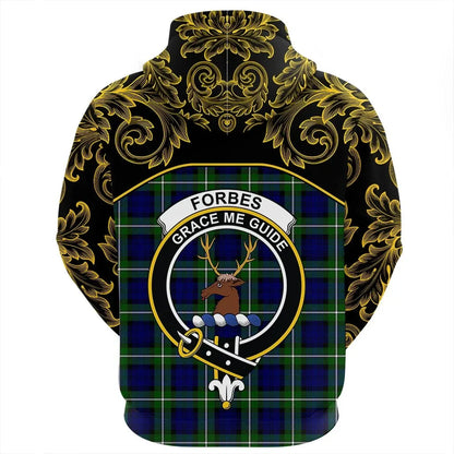 Printivon Forbes Modern Tartan Clan Crest Zip Hoodie Empire I