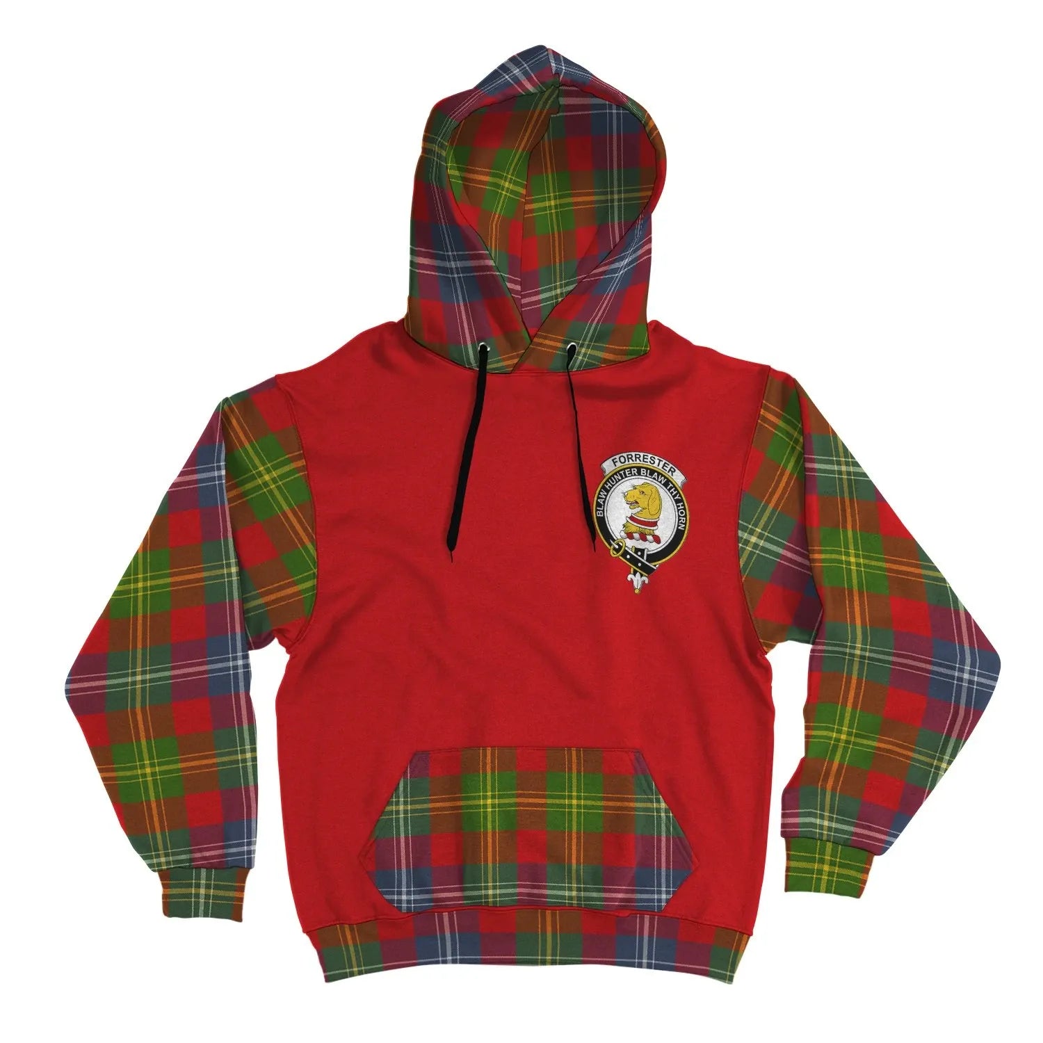 Printivon Forrester Clans Tartan All Over Hoodie Sleeve Color