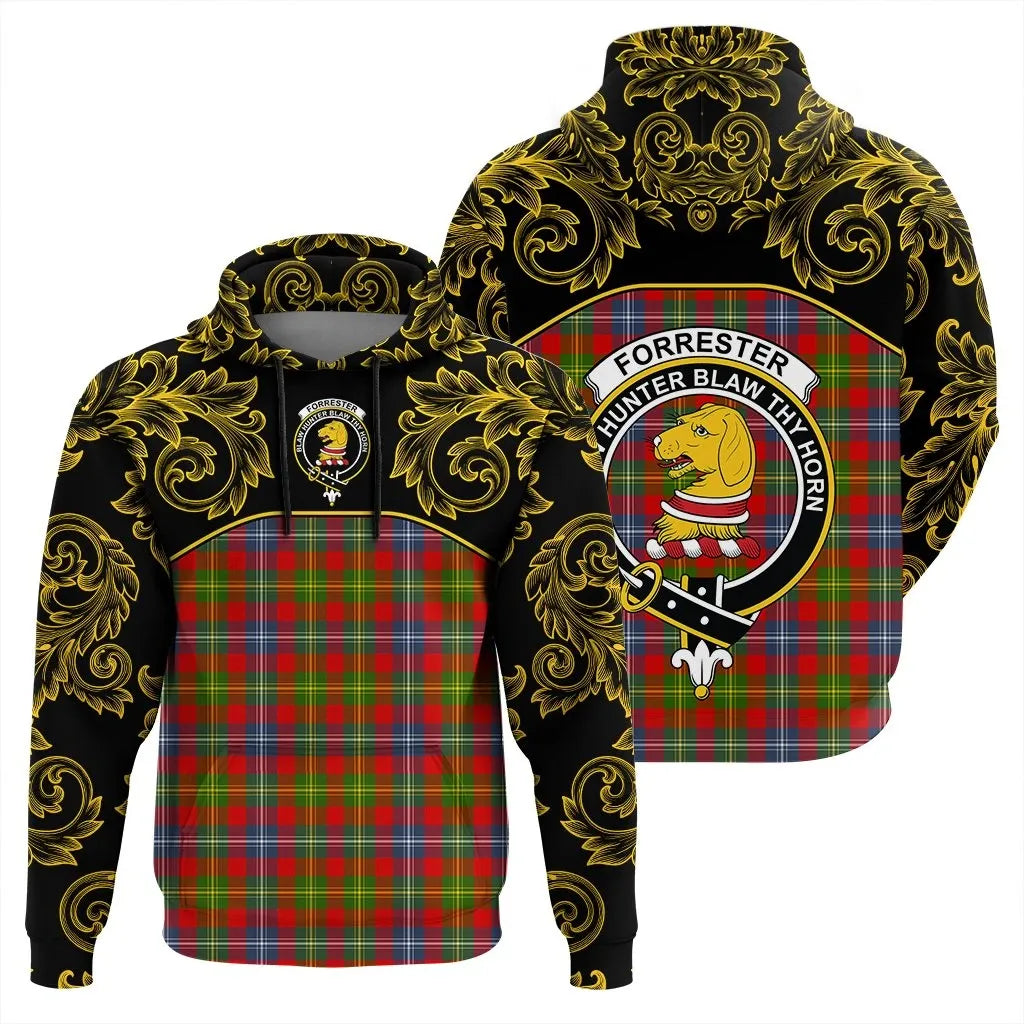 Printivon Forrester Tartan Clan Crest Hoodie Empire I