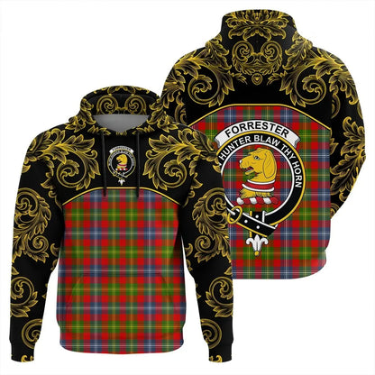 Printivon Forrester Tartan Clan Crest Hoodie Empire I