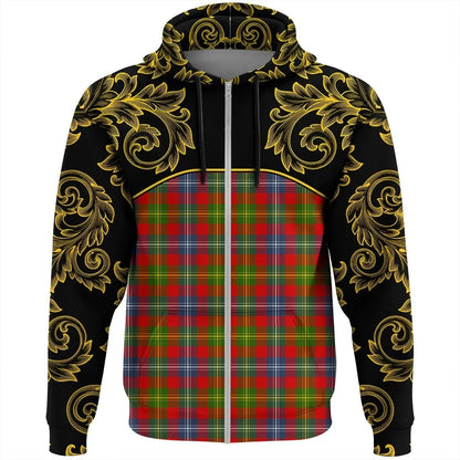 Printivon Forrester Tartan Clan Crest Zip Hoodie Empire I