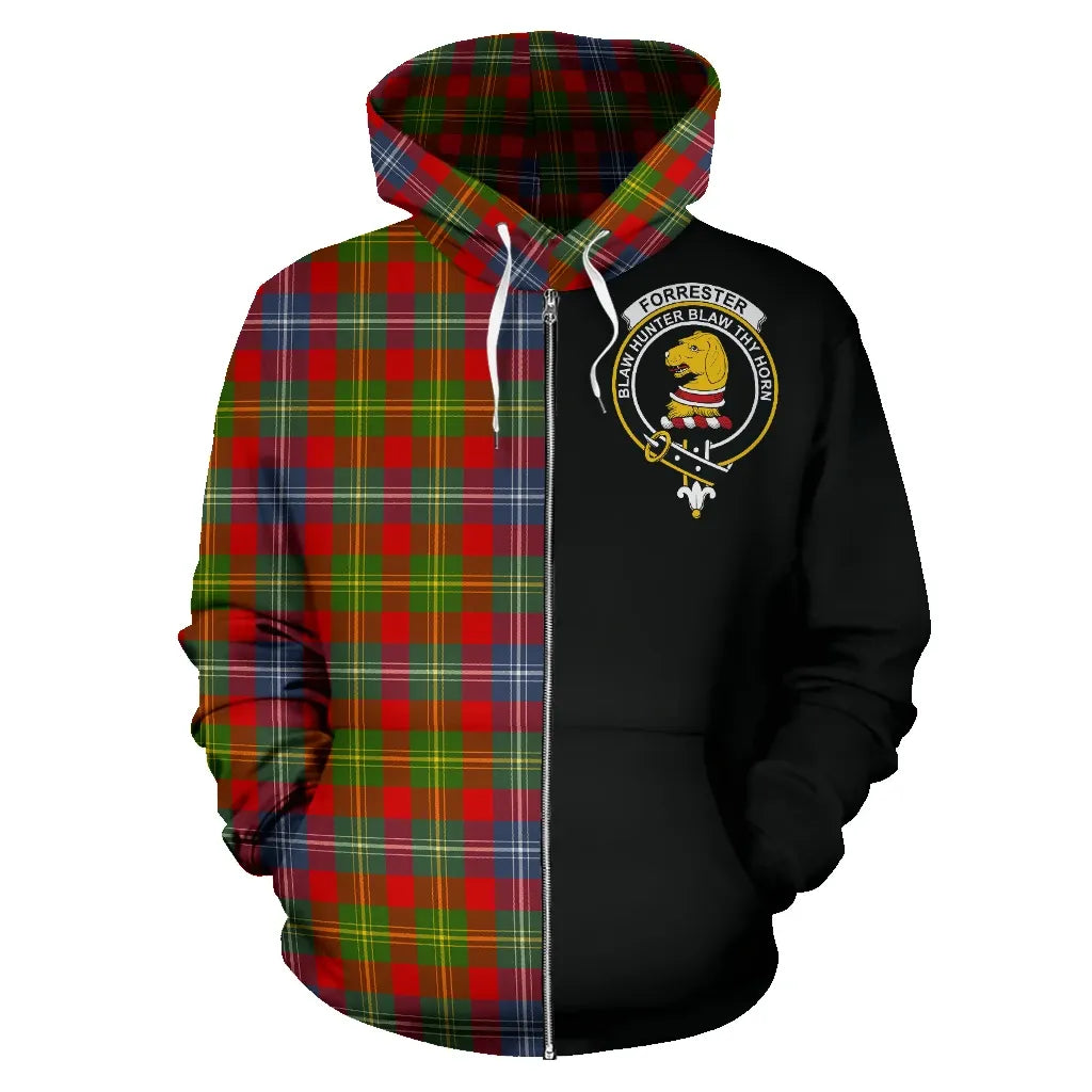 Printivon Forrester Tartan Hoodie Half Of Me