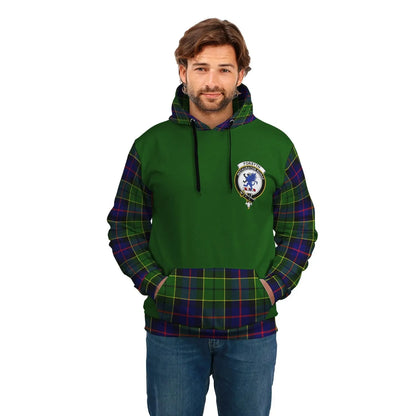 Printivon Forsyth Clans Tartan All Over Hoodie Sleeve Color