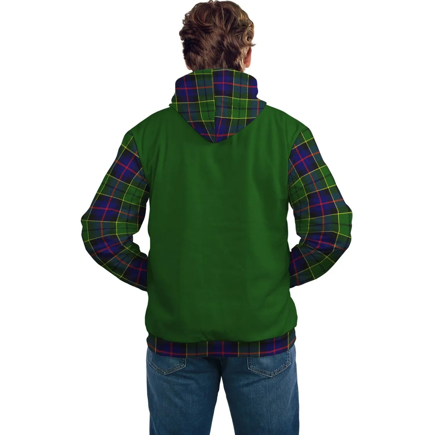 Printivon Forsyth Clans Tartan All Over Hoodie Sleeve Color