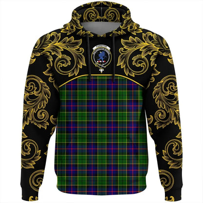 Printivon Forsyth Modern Tartan Clan Crest Hoodie Empire I