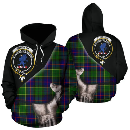 Printivon Forsyth Modern Tartan Clan Crest Hoodie Patronage