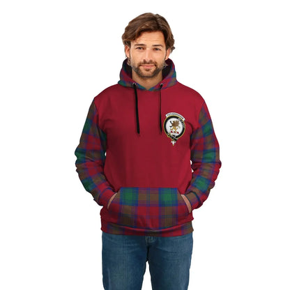 Printivon Fotheringham Clans Tartan All Over Hoodie Sleeve Color