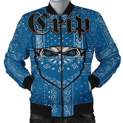 Crips Gang Men's Bomber Jacket - Special Skull