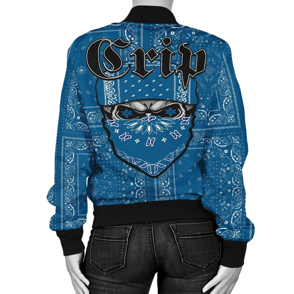 Crips Gang Women's Bomber Jacket - Special Skull