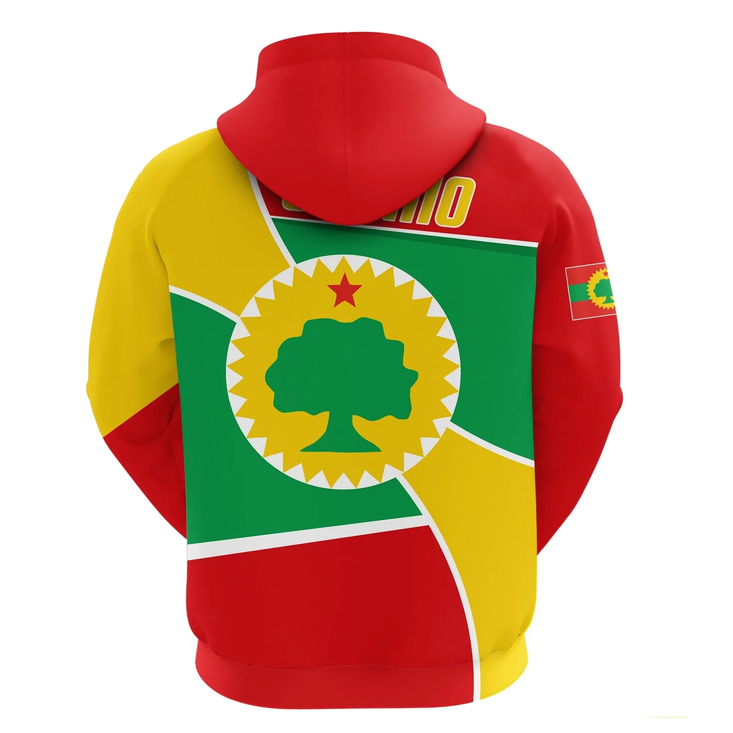 Oromo Tigray Flag Powerful Zip Hoodie