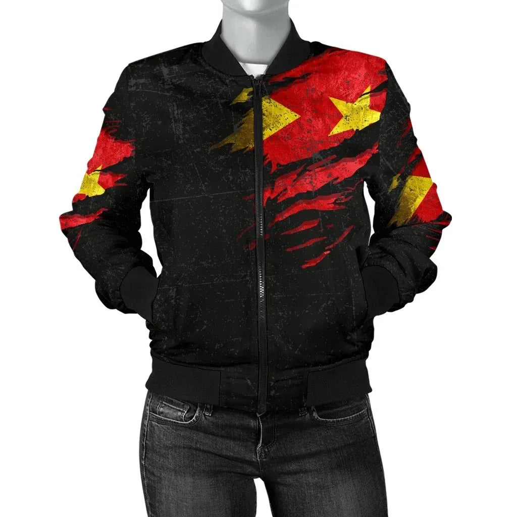 Tigray In Me Women's Bomber Jacket - Special Grunge Style