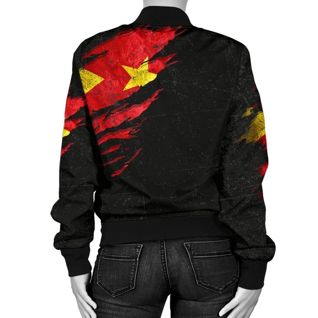 Tigray In Me Women's Bomber Jacket - Special Grunge Style