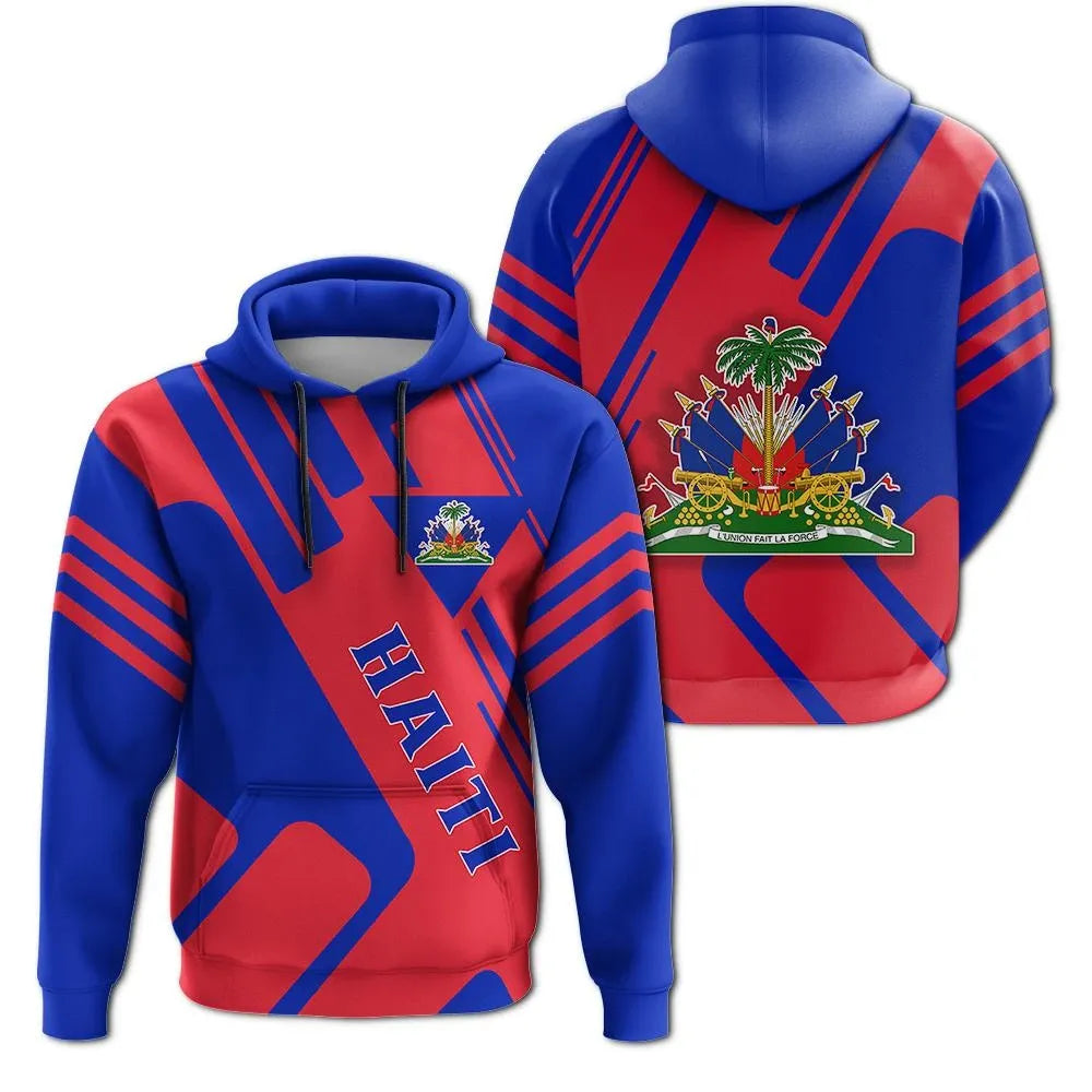 Haiti Coat Of Arms Hoodie Rockie