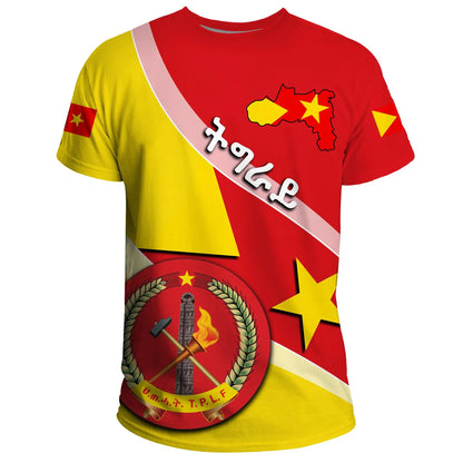 Tigray T-Shirt Coat Of Arms - Special Flag
