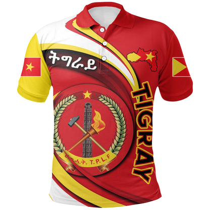 Tigray Polo Shirt Coat Of Arms T.P.L.F