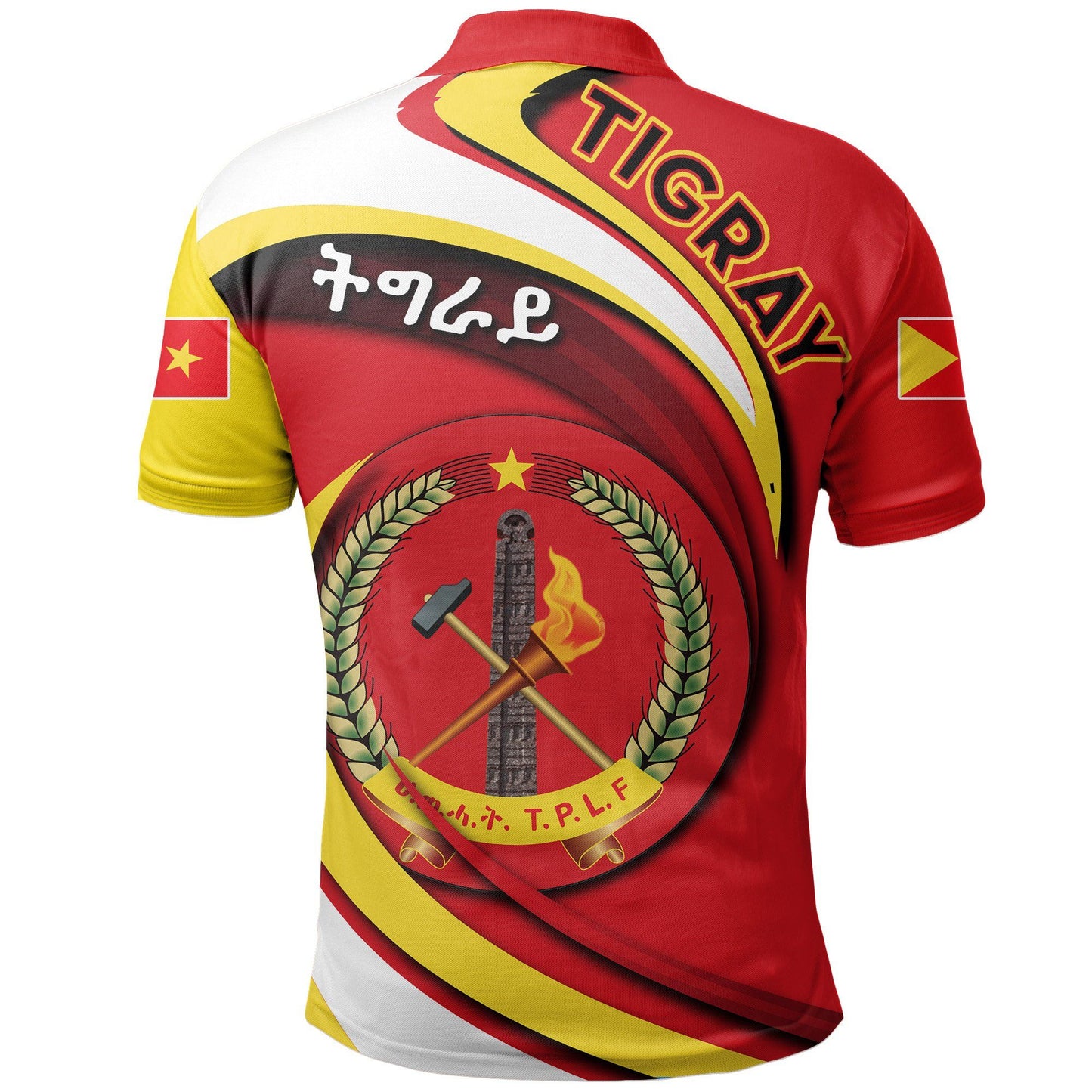 Tigray Polo Shirt Coat Of Arms T.P.L.F