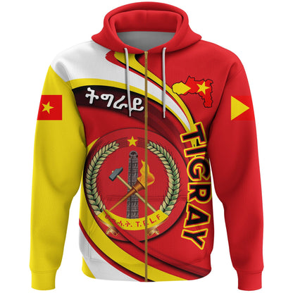 Tigray Zip Hoodie Coat Of Arms T.P.L.F