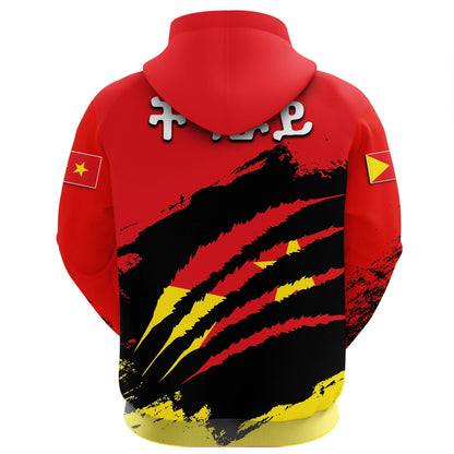 Tigray Zip Hoodie Flag Map Special