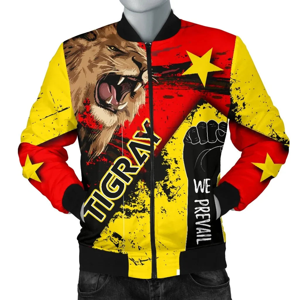Tigray Prevail Men's Bomber Jacket - Brush Style
