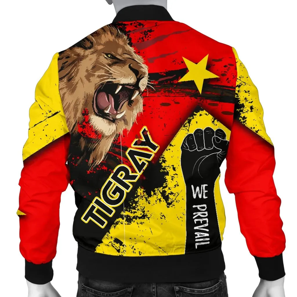 Tigray Prevail Men's Bomber Jacket - Brush Style