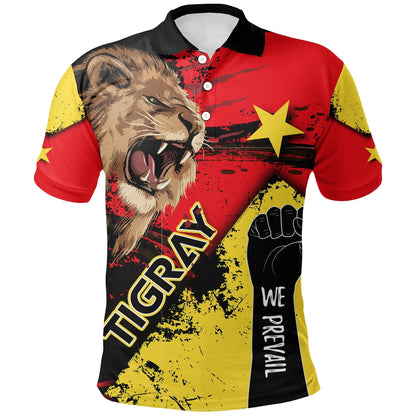 Tigray Prevail Polo Shirt - Brush Style