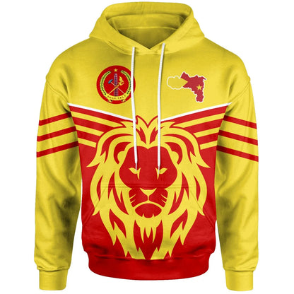 Tigray Hoodie Lion with Tigray Flag Maps Style