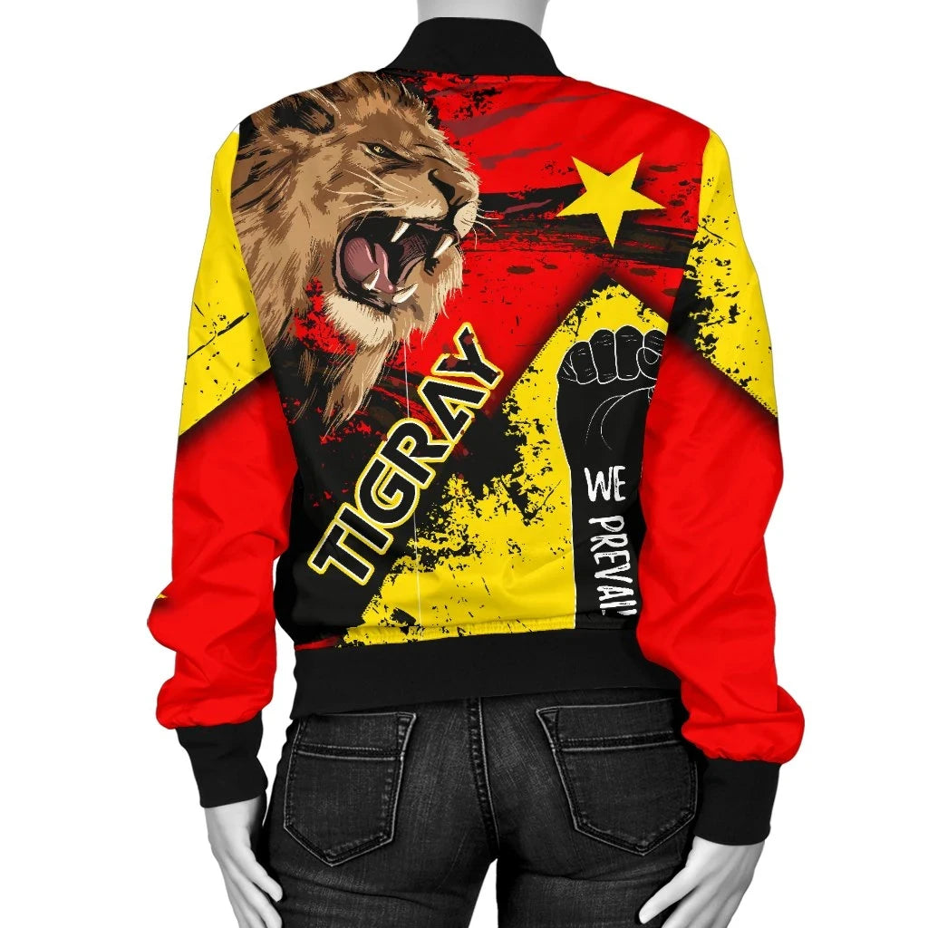 Tigray Prevail Women's Bomber Jacket - Brush Style