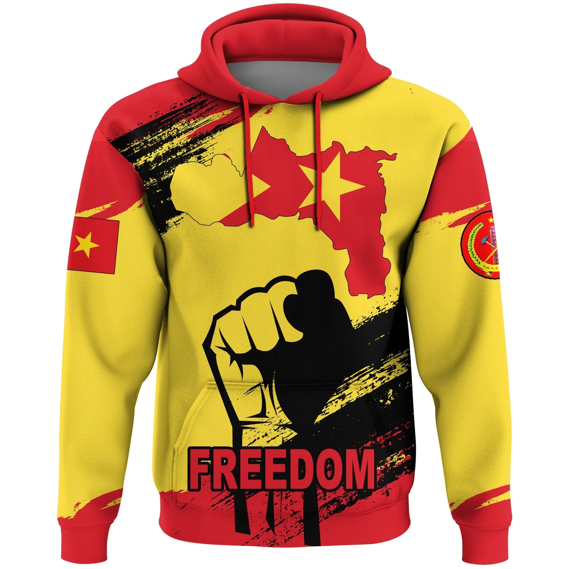 Tigray Flag And Map Hoodie