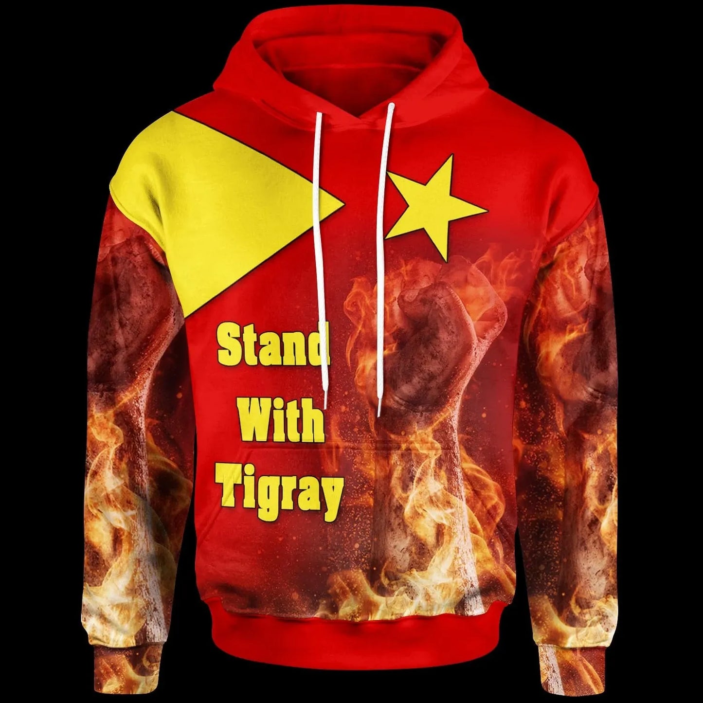 Tigray Hoodie Stand With Tigray Bn39