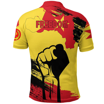 Tigray Flag And Map Polo Shirt