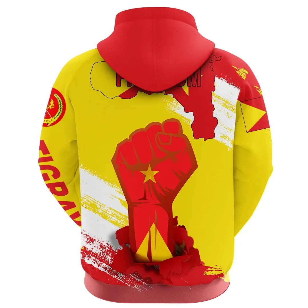Freedom Tigray Flag And Map Hoodie