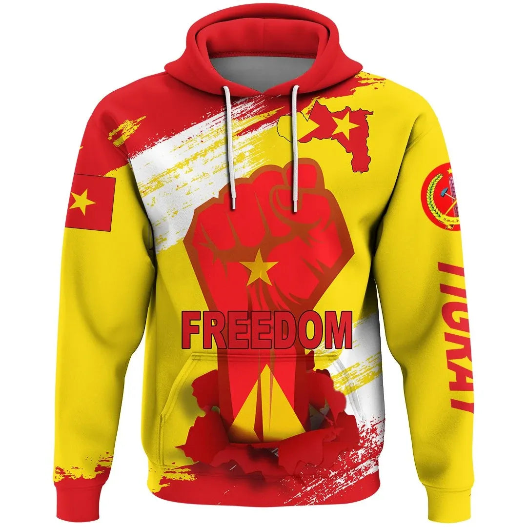 Freedom Tigray Flag And Map Hoodie