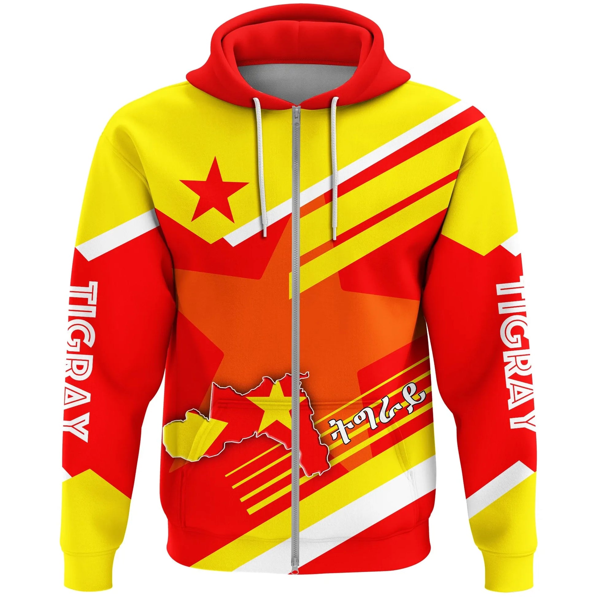 Hoodie Zip Tigray In My Heart
