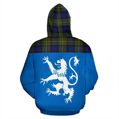 Printivon Tartan All Over Hoodie Lion Maclaren