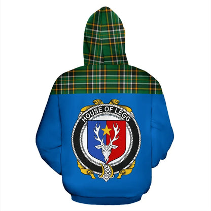Printivon Tartan All Over Hoodie Legg Clans