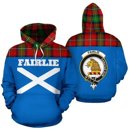 Printivon Tartan All Over Hoodie Fairlie Clans