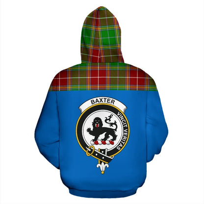 Printivon Tartan All Over Hoodie Baxter Clans