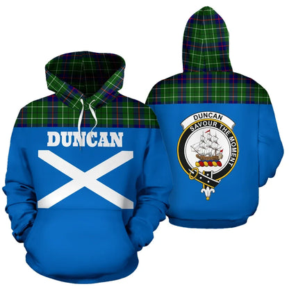 Printivon Tartan All Over Hoodie Duncan Clans