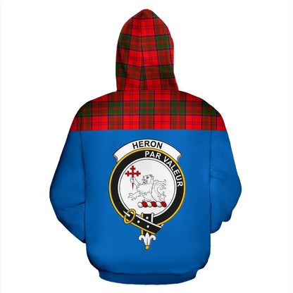 Printivon Tartan All Over Hoodie Heron Clans