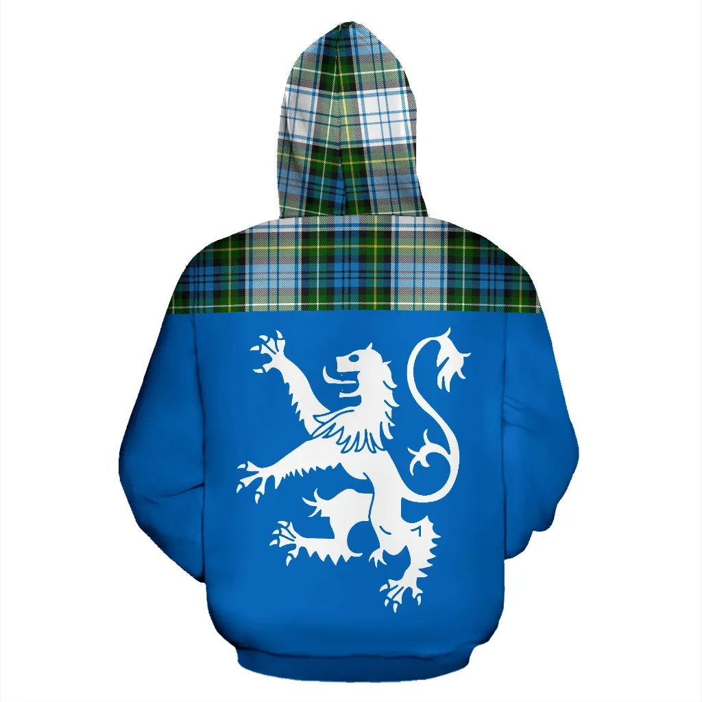 Printivon Tartan All Over Hoodie Lion Campbell Dress
