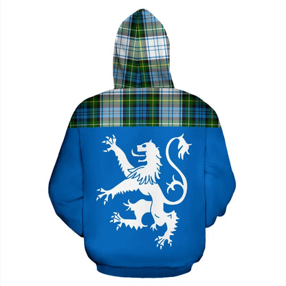 Printivon Tartan All Over Hoodie Lion Campbell Dress