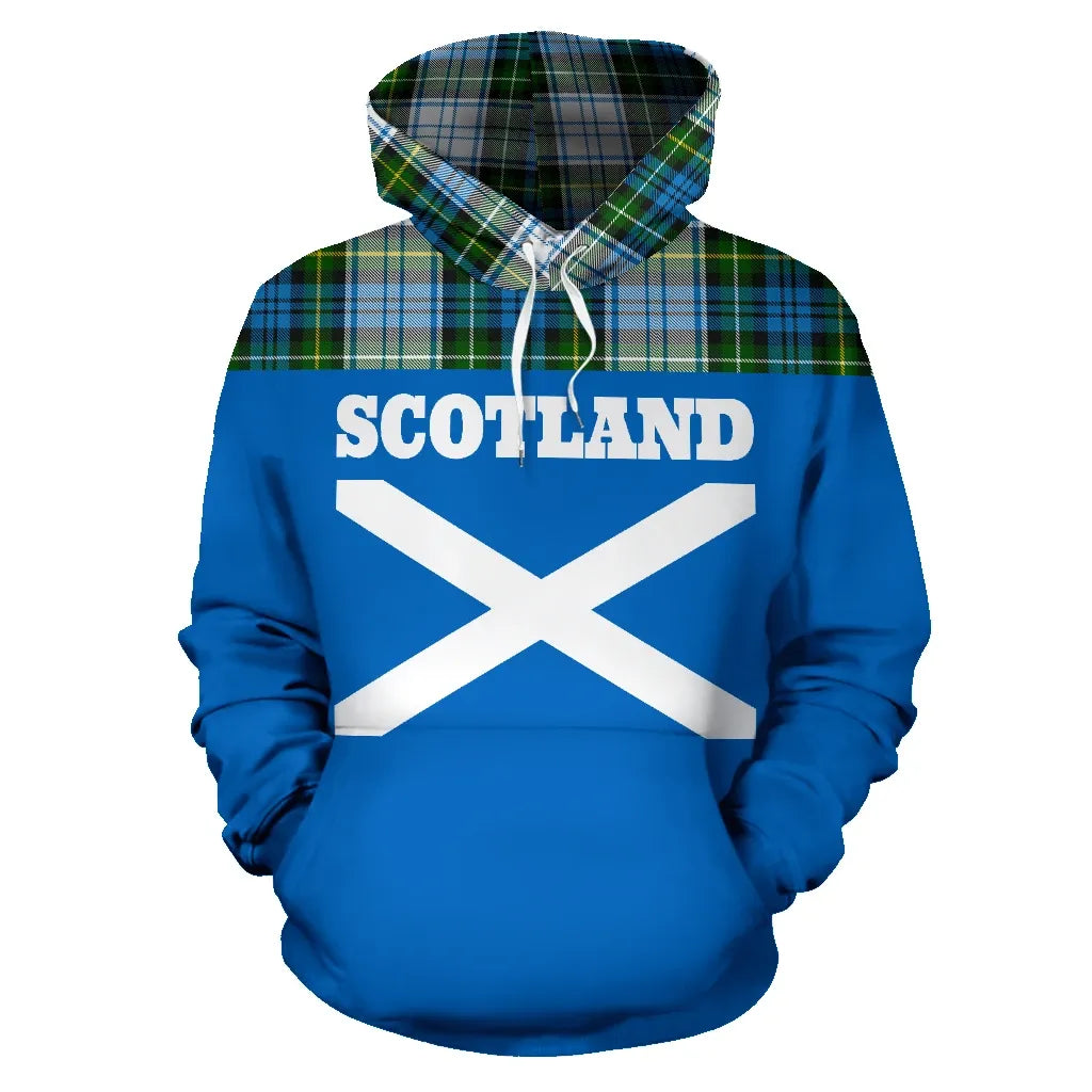 Printivon Tartan All Over Hoodie Lion Campbell Dress