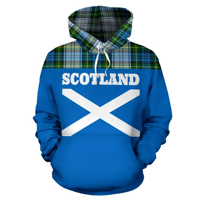 Printivon Tartan All Over Hoodie Lion Campbell Dress